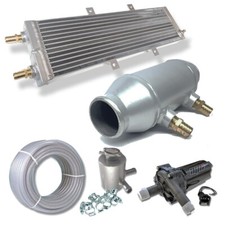 AVT 4" x 8" 320bhp Turbo Water Chargecooler Barrel Intercooler Kit