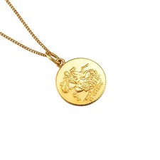 9ct rolled gold St George disc