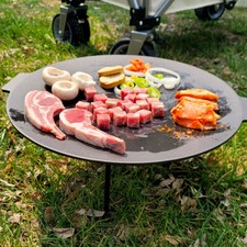 Cast Iron Stand Griddle Hot