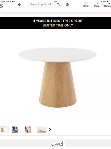 Dwell terzo round dining table - terzo,
