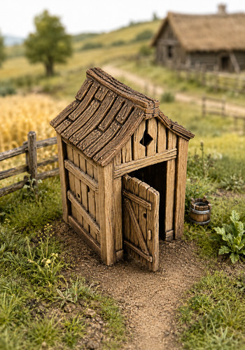 32mm heroic scale outhouse - 28-32mm,