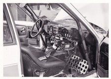 TALBOT SUNBEAM L.H.D., INTERIOR SIDE VIEW, RALLY CAR, PERIOD PHOTOGRAPH.