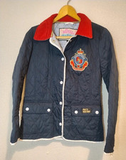 Paul's Boutique Ladies Coat Jacket Size S Y2K Retro Fashion Blue & Red Quilted