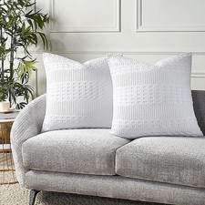 Waffle Weave White Pillow