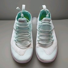 NIKE FREE RN RUN WOMEN'S MINT GREEN NO LACE BUNGEE FASTEN SLIDE ON TRAINERS UK 3