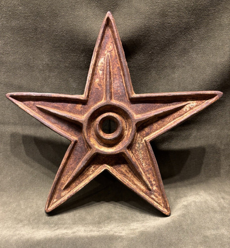 Cast iron star anchor - star, plate