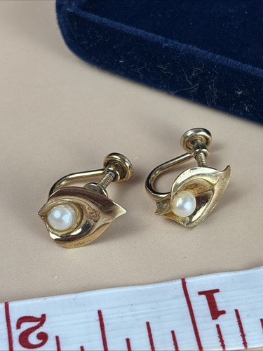 Vintage 12kt rolled gold screw
