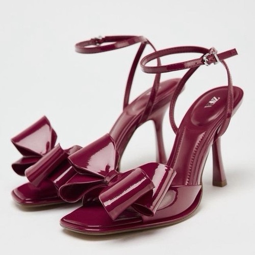 Zara patent burgundy - zara,