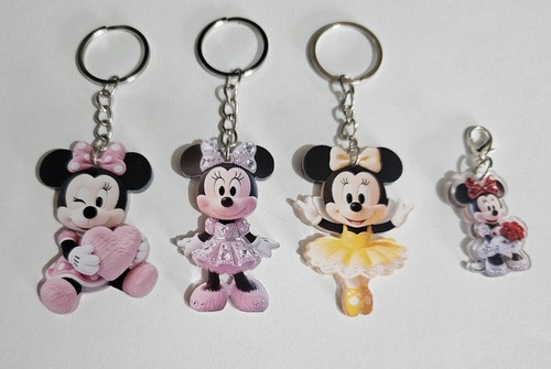 Minnie mouse keyring - mouse, keyring,