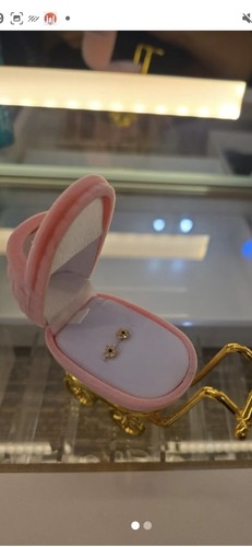 Gold plated earrings - gold,