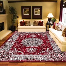 Luxury Non Slip Large Traditional Rug Bedroom Living Room Exquisite Rugs Runner