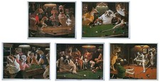SET OF 5 x CLASSIC DOG SNOOKER
