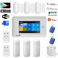 K22 Tuya APP Alexa WiFi+4G Wireless Touch Keypad DIY Home Security Alarm System