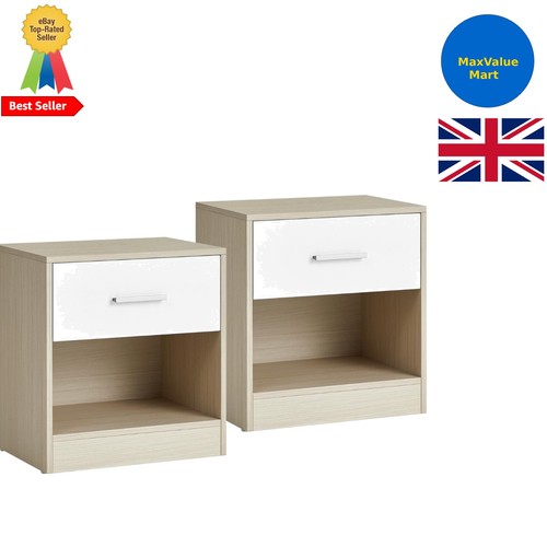 Compact bamboo bedside tables - bamboo,