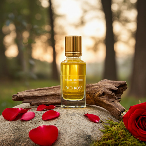 Oud rose perfume oil 12ml - perfume,