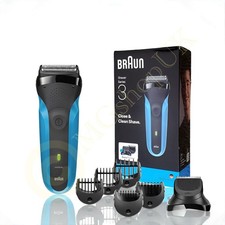Braun Series 3 ProSkin 310BT Wet & Dry Men Electric Shaver - Black/Blue - NEW- ✔
