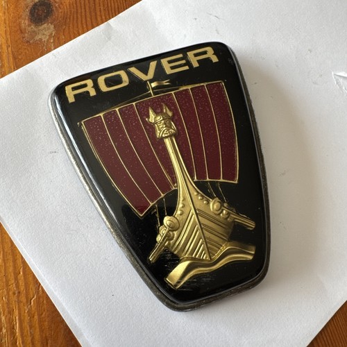 Vintage enamelled rover car - vintage,