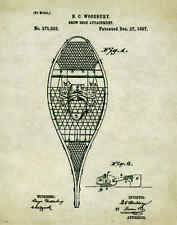 Snow Shoes Patent Poster Art