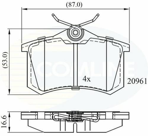 Rear brake pads for - pads,
