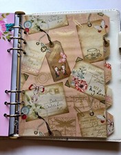 A5 Filofax Organiser Dividers in a Beautiful Postcard Design - Fully Laminated
