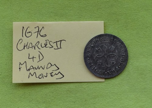 1676 four pence - pence, silver
