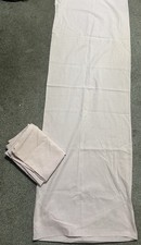 Double Bed Bolster Pillowcases X 2 - Pale Pink