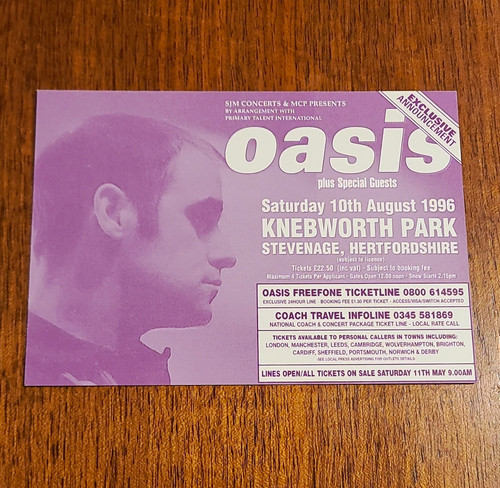 Oasis original knebworth park - knebworth,