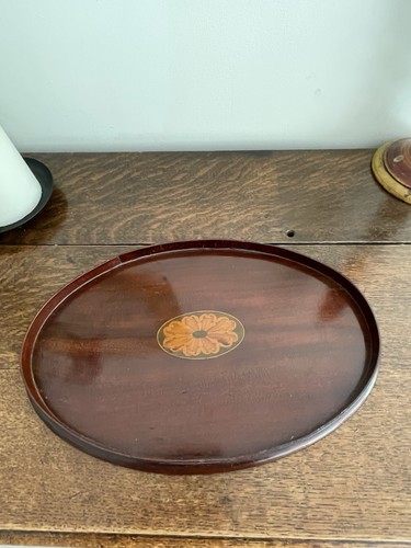 Victorian inlaid oval - inlaid,