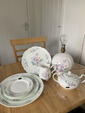 COLLECTION OF AYNSLEY LITTLE SWEETHEART BONE CHINA 9 PIECES