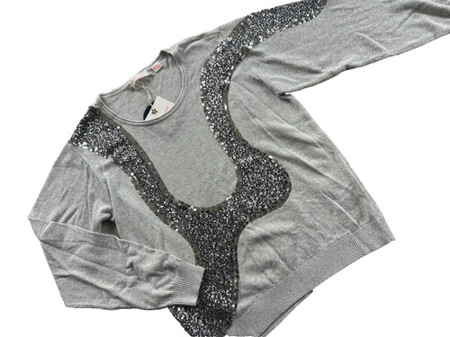 Sass bide soft grey sequins - sass,