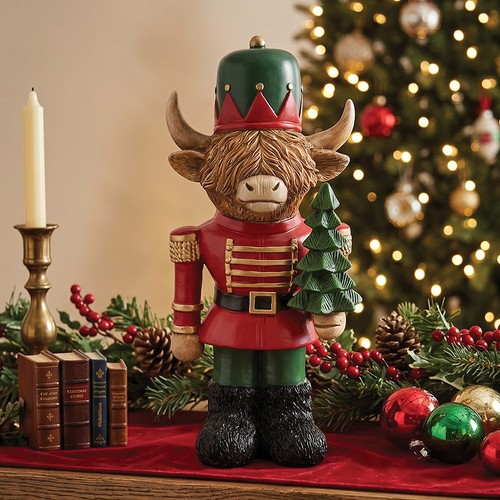 Highland cow nutcracker - highland,