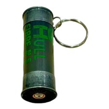Grey Sporting 100 12 Bore Shotgun Cartridge Keyring.