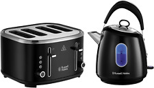 Russell Hobbs, Stylevia Kettle & Toaster Set, Black, STYLB