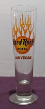 Hard Rock  Hotel Las Vegas Tall Glass collectible Flame Logo