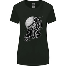 Astro Scooter Spaceman Biker Motorcycle MOD Womens Wider Cut T-Shirt