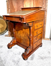 Victorian walnut Davenport