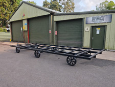 Heavy duty Shepherds hut chassis with 6 wheels and turntable. ALL SIZES IN STOCK