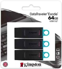 3- Packs of Kingston 64GB Data