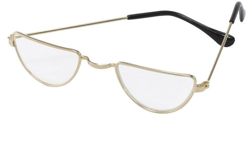 Half moon glasses - half,