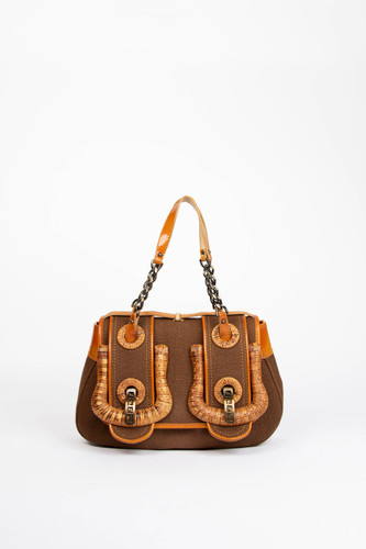 Vintage fendi brown raffia - fendi,
