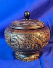 Decoratively Carved Hardwood