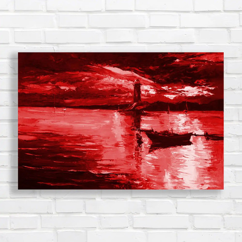 Vibrant lighthouse sunset - vibrant,
