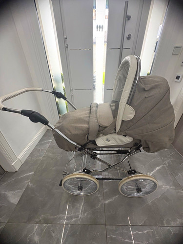 Beige white single - beige, with