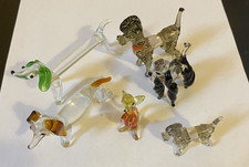 6 x Murano Style Glass