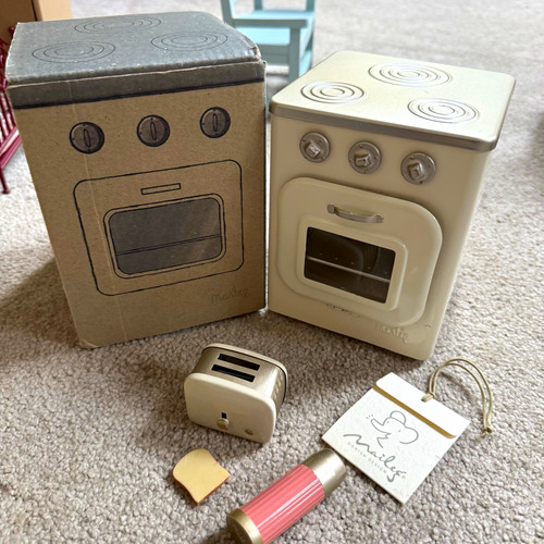 Maileg metal toy cooker oven - maileg,