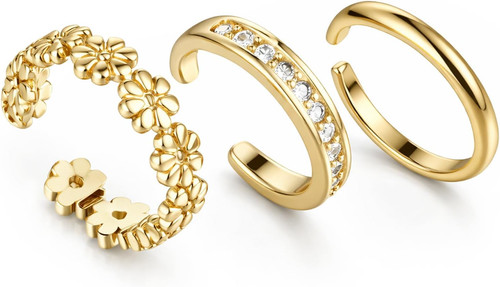 3pcs toe rings - 3pcs, set
