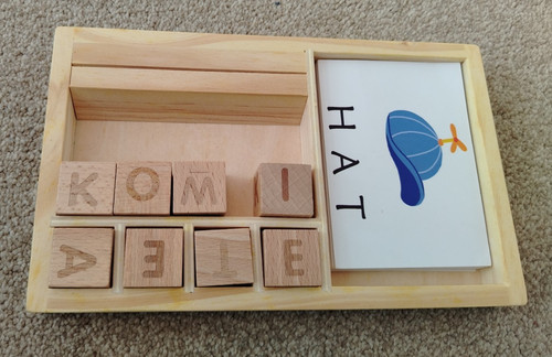 Montessori wooden alphabet