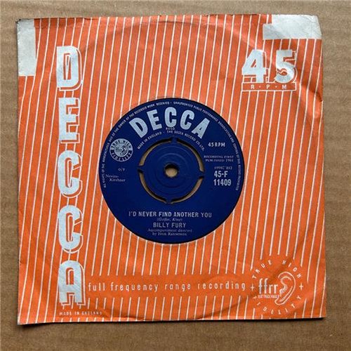 Billy fury never find - never,