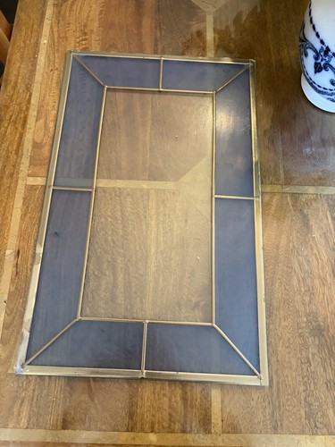 Decorative glass panel blue - panel.,