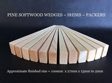 Wooden pine wedges 100mm x - pine,